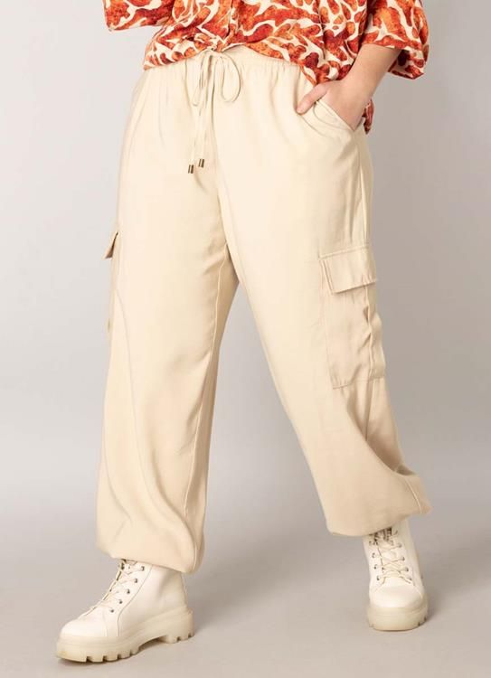 Yesta - romy essential broek - light beige