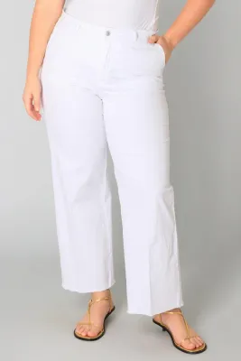 Yesta - Warda broek - white