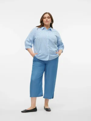 Vero Moda Curve - VMCBree Wide Tencel Culotte - medium blue denim