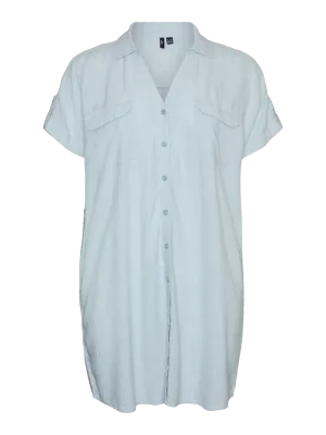 Vero Moda Curve - VMCLinn - Long Shirt gray mist