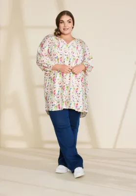 No.1 by Ox Raglan tunic dress 3/4 sleeves
