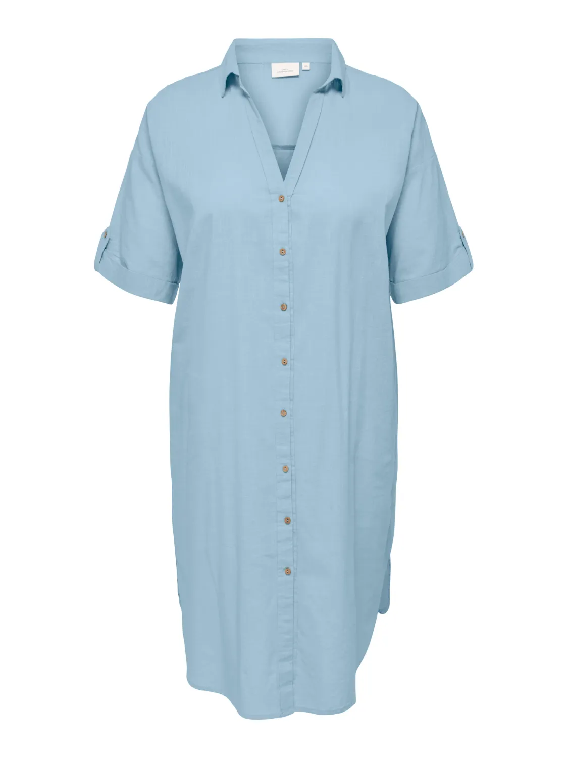 Only Carmakoma Carcoco shirt dress blauw