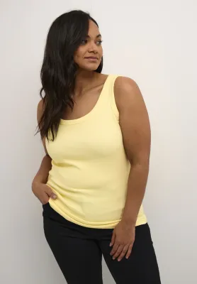 Kaffe Curve - KCcarina Tank Top - mellow yellow