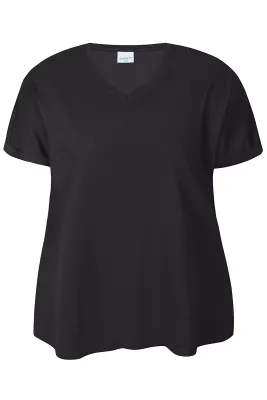 Zhenzi - Alberta t-shirt v-neck - zwart