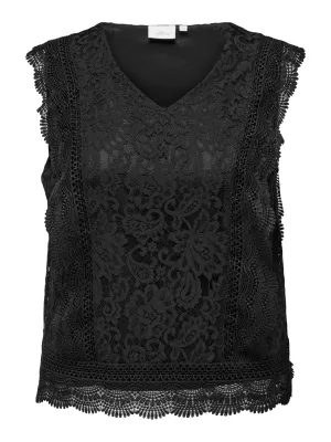 Only Carmakoma - Carkaro top met kant en zonder mouwen