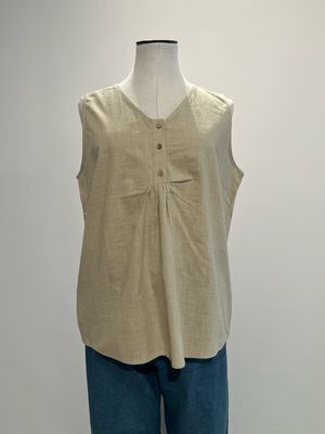 Only Carmakoma Carcoco V-neck  - beige