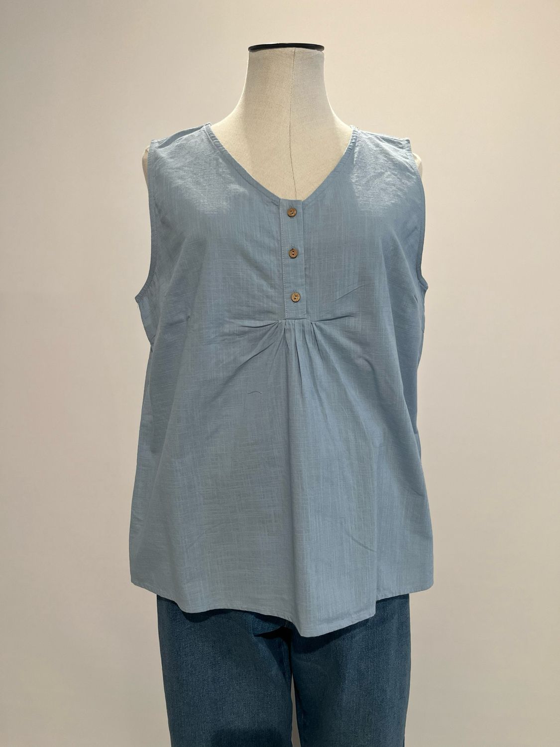 Only Carmakoma Carcoco V-neck - blauw