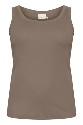 Kaffe Curve - KCcarina Tank Top - major brown