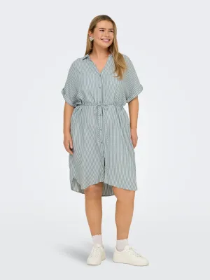 Only Carmakoma - Carpenna loose knee dress - abyss/bright white