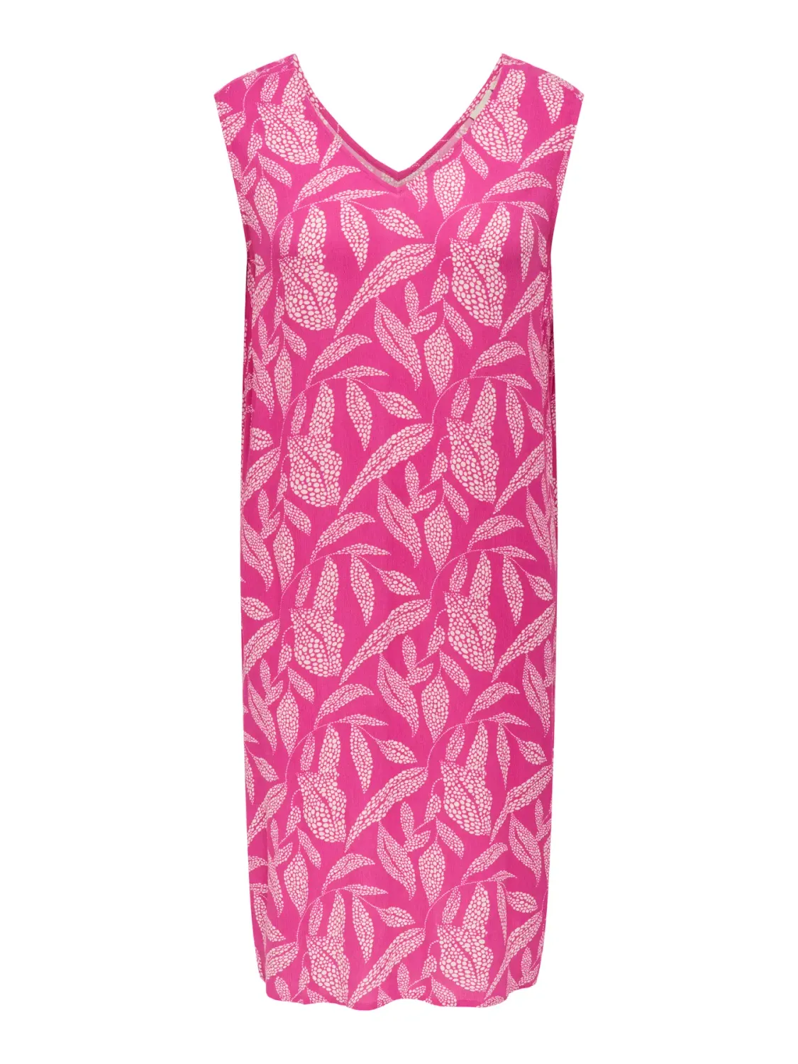 Only Carmakoma - Carcalypso jurk - fuchsia fedora/leaf dot