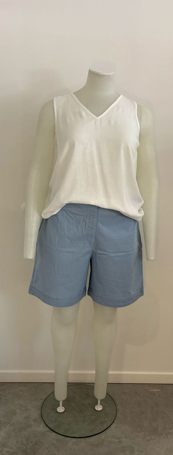 Only Carmakoma - Carcoco shorts - soft chambray (lichtblauw)