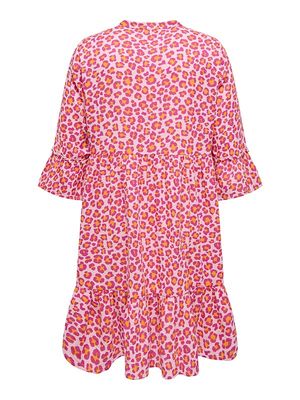 Only Carmakoma - Carthyra jurk - bleached mauve/vibrant leopard