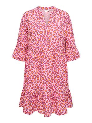 Only Carmakoma - Carthyra jurk - bleached mauve/vibrant leopard