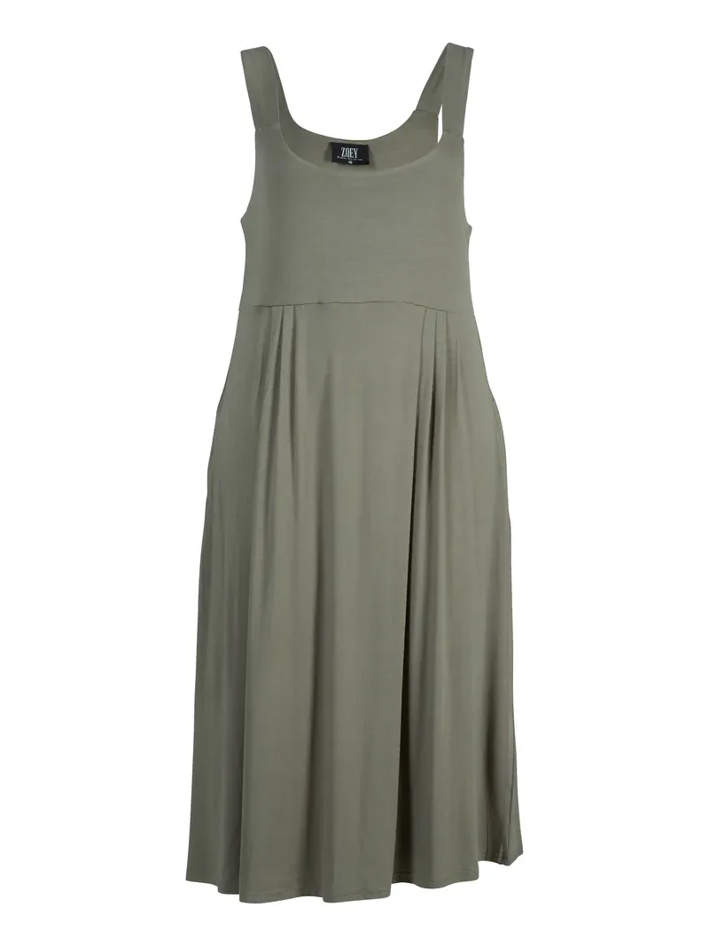 Zoey - Holly jurk - vetiver (groen)