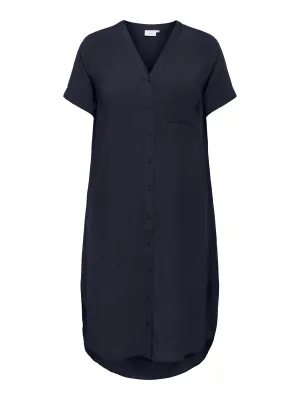 Only carmakoma - carmiluna - jurk donkerblauw