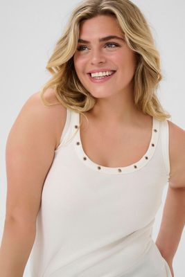 Kaffe Curve - KCcarina eyelets top - wit