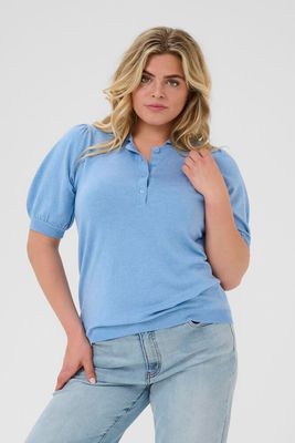 Kaffe Curve - KClizzy Polo Pullover - lichtblauw
