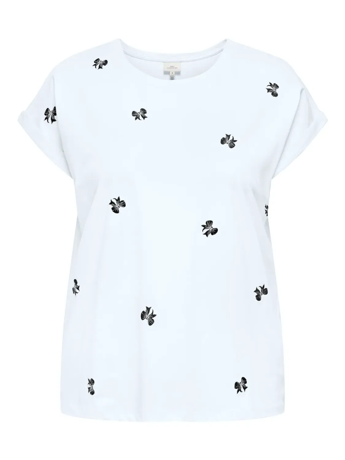Only Carmakoma - CARMILDA - T-shirt wit met strikjes