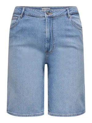 Only Carmakoma - Carsonny - wide short - lichtblauw
