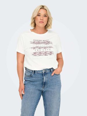 Only Carmakoma - Carcruz - t-shirt - wit