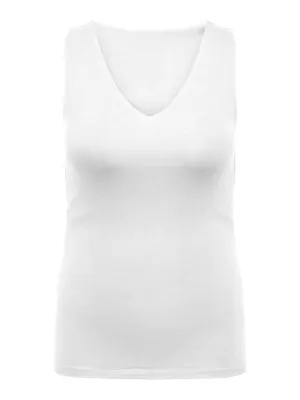 Only Carmakoma - Cartime - reversible v-neck top - wit