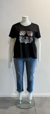Grandiooz - Top Gun - t-shirt - zwart