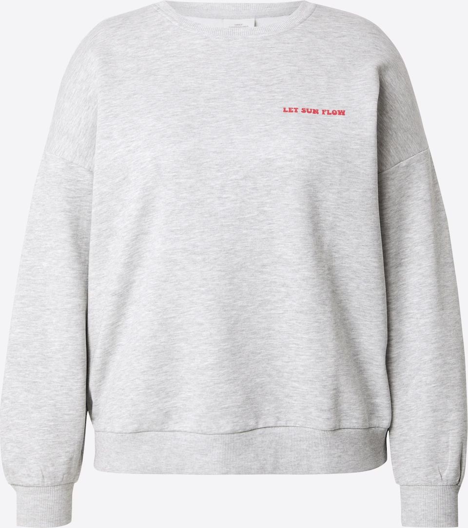 Only Carmakoma - Carlajulia - sweater - light grey &#39;let sun flow&#39;