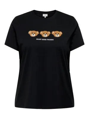 Only Carmakoma - Carteresa - t-shirt - teddy black friends