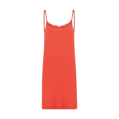 Upsa! - onderjurk met kant en verstelbare bandjes - rood