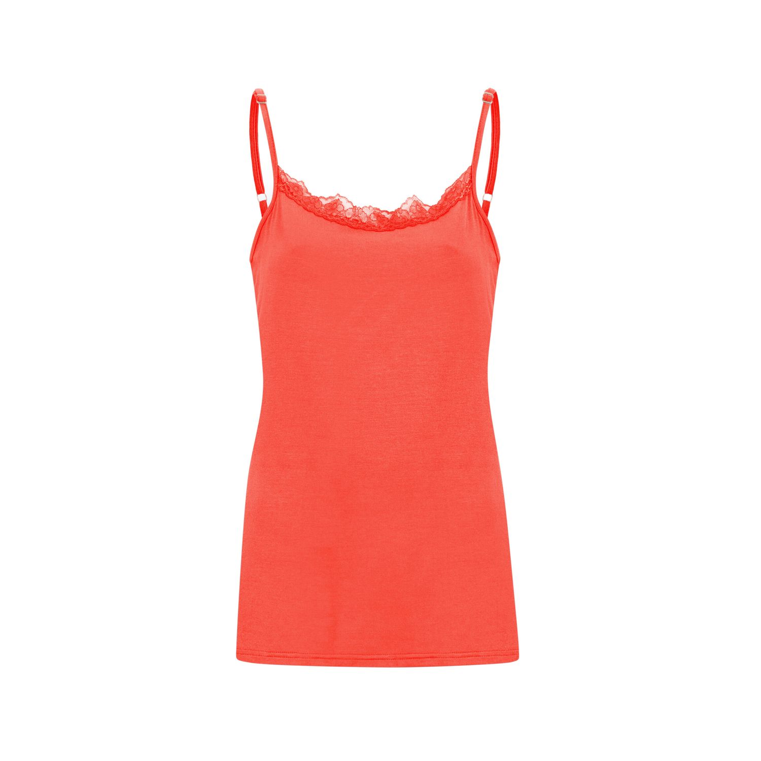 Upsa! - top met kant en verstelbare bandjes - rood