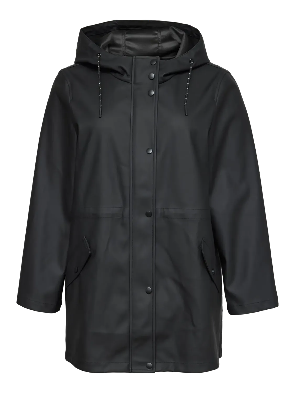 Vero Moda Curve - VMCMalou - regenjas zwart