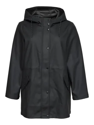 Vero Moda Curve - VMCMalou - regenjas zwart