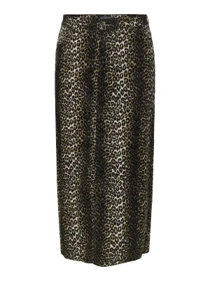 Only Carmakoma - Carmadison - rok - zwart met panter