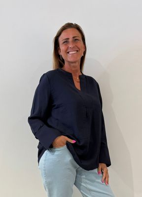 Only Carmakoma - Caranjana - V-neck bloes - blue nights