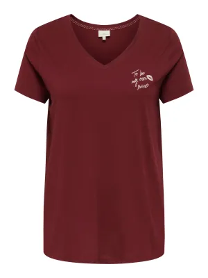 Only Carmakoma - Carkallie - t-shirt - cabernet
