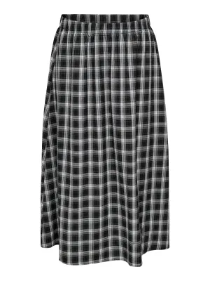 Only Carmakoma - Carevia - rok - zwart checked days