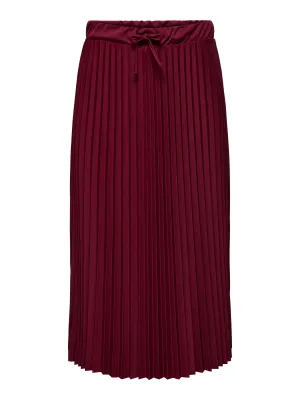 Onlycarmakoma - Cargiselle - plisse rok - cabernet