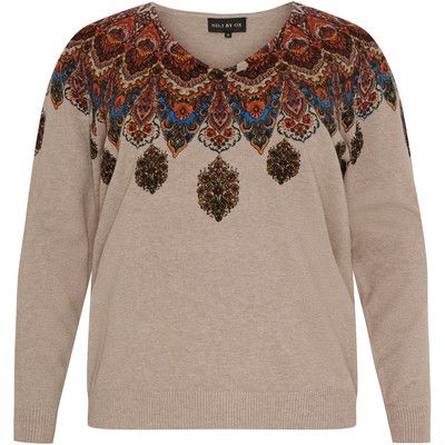 No.1 by Ox - gebreide pull - camel
