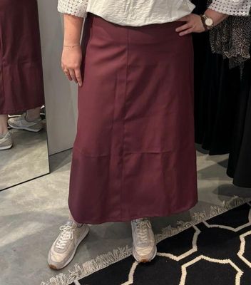 Curviss - rok leatherlook - bordeaux