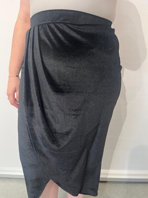 Curviss - rok fluweel - zwart