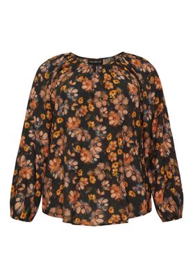 No. 1 by Ox - bloes - zwart + marmalade rose flowers