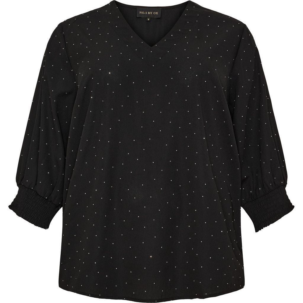 No. 1 by Ox - bloes - black with silver stones