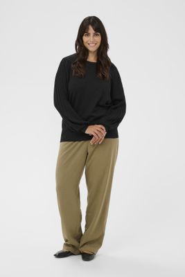 Kaffe Curve - KCRegitta - pull met fantasiemouw - zwart -