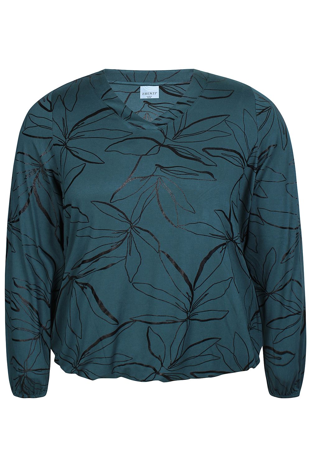 Zhenzi - Sylva - blouse - petrolkleur