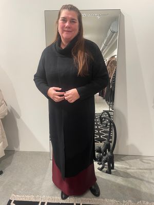 No. 1 by Ox - long coatigan - zwart