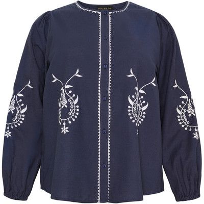 No. 1 by Ox - blouse met borduursel - navy blue