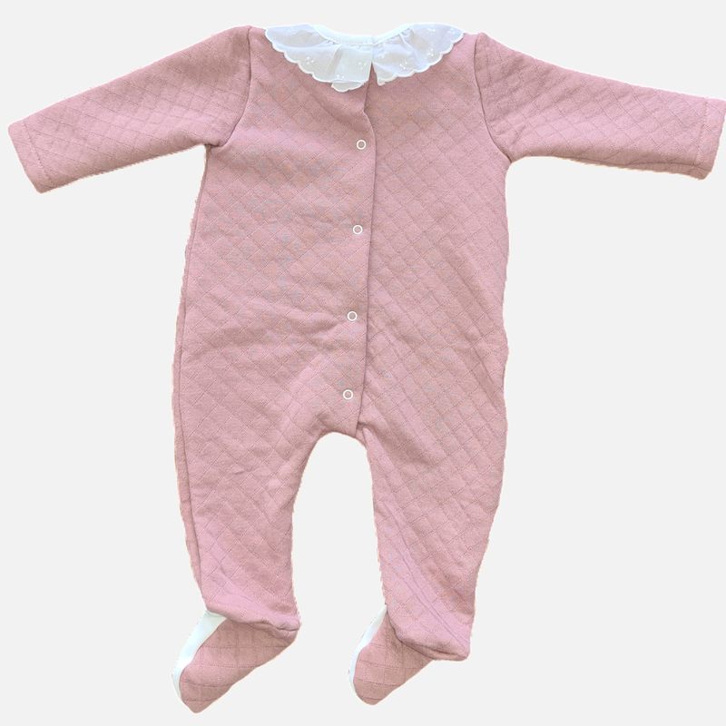 Dusky Pink Baby Onesie Jumpsuit