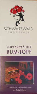 Schwarzwald Chocolade - Schwarzwälder Rum-Topf