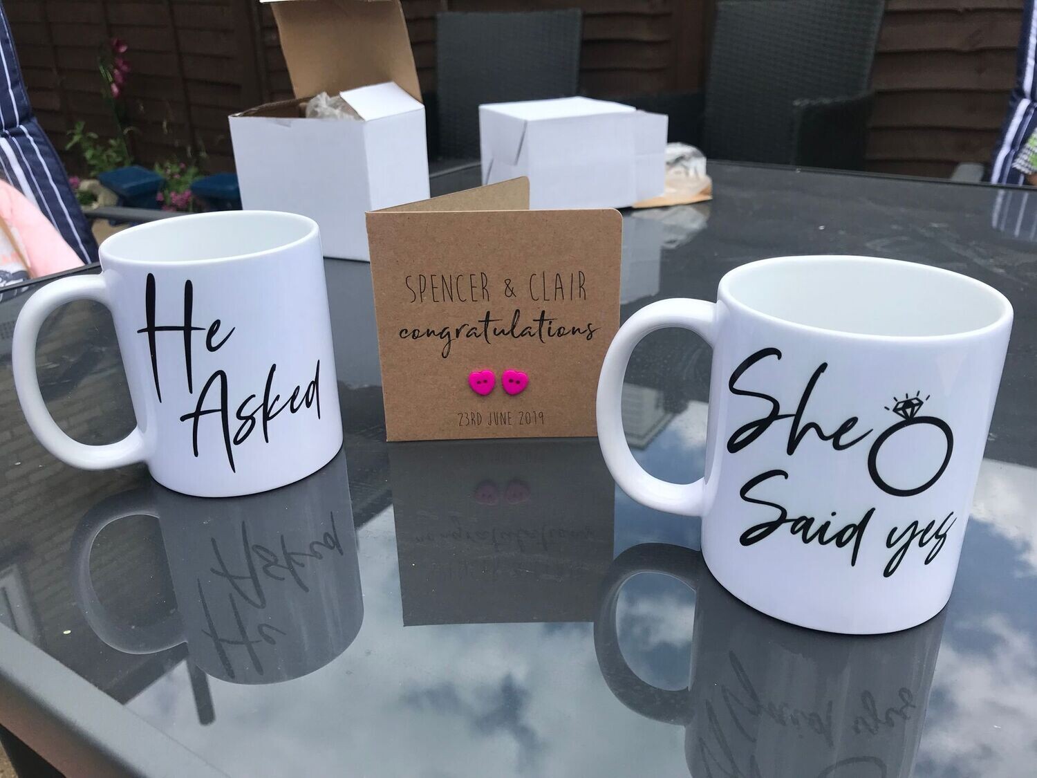 Cubo cristal con 3 fotos