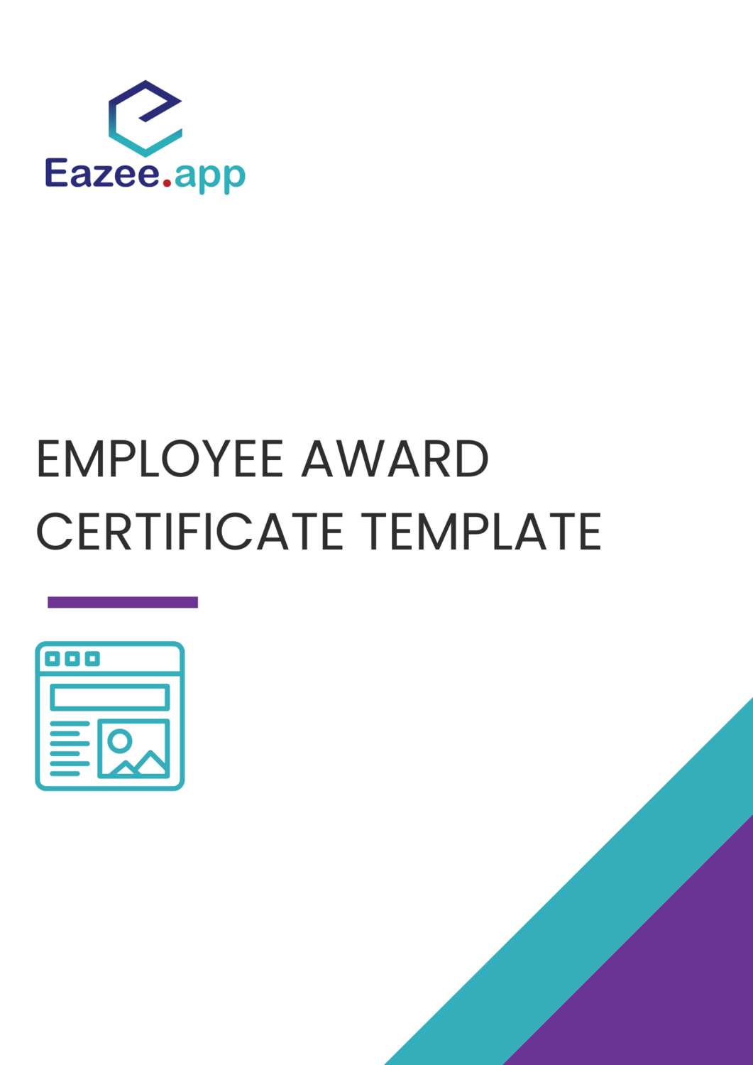 Employee Award Certificate Template